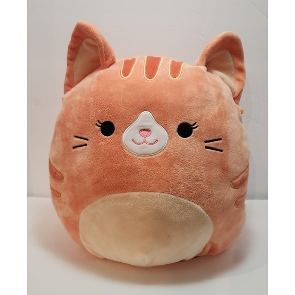Squishmallows Orange Tabby Cat Gigi, 14 inch - Picture 1 of 6